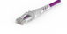 Zoomed boot of the ThinPatch Violet Red RJ45 cable from PatchSee